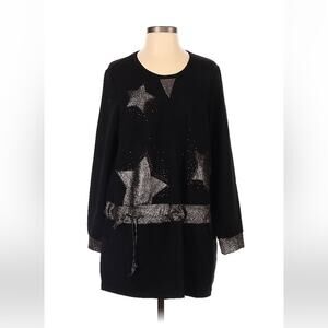 L & C drop waist long sleeved star sweatshirt dress size 5 NWT